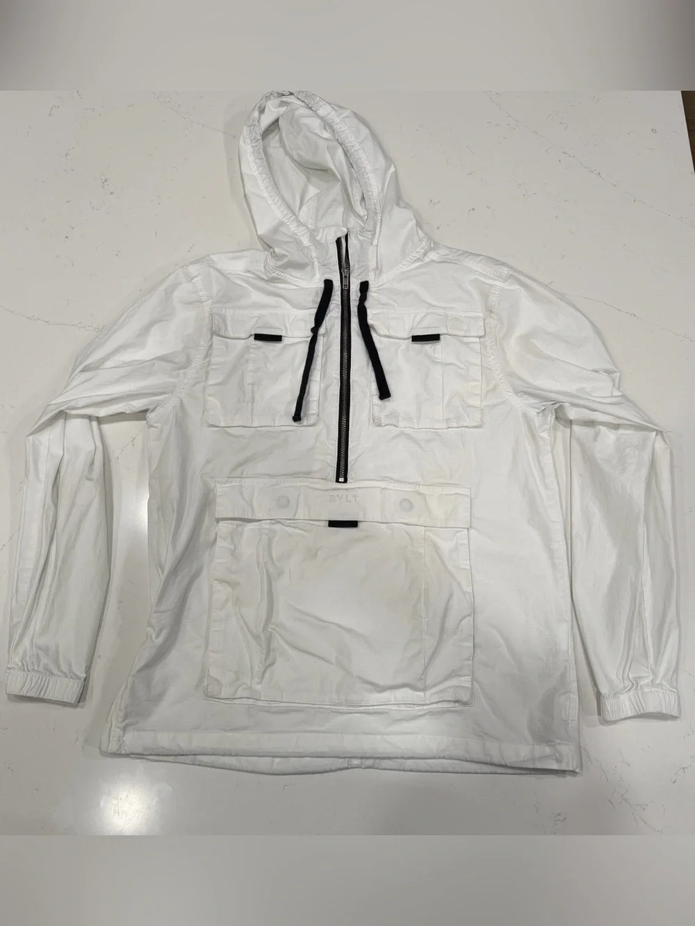 Bylt Basics Men’s White Division Anorak Pullover Large
